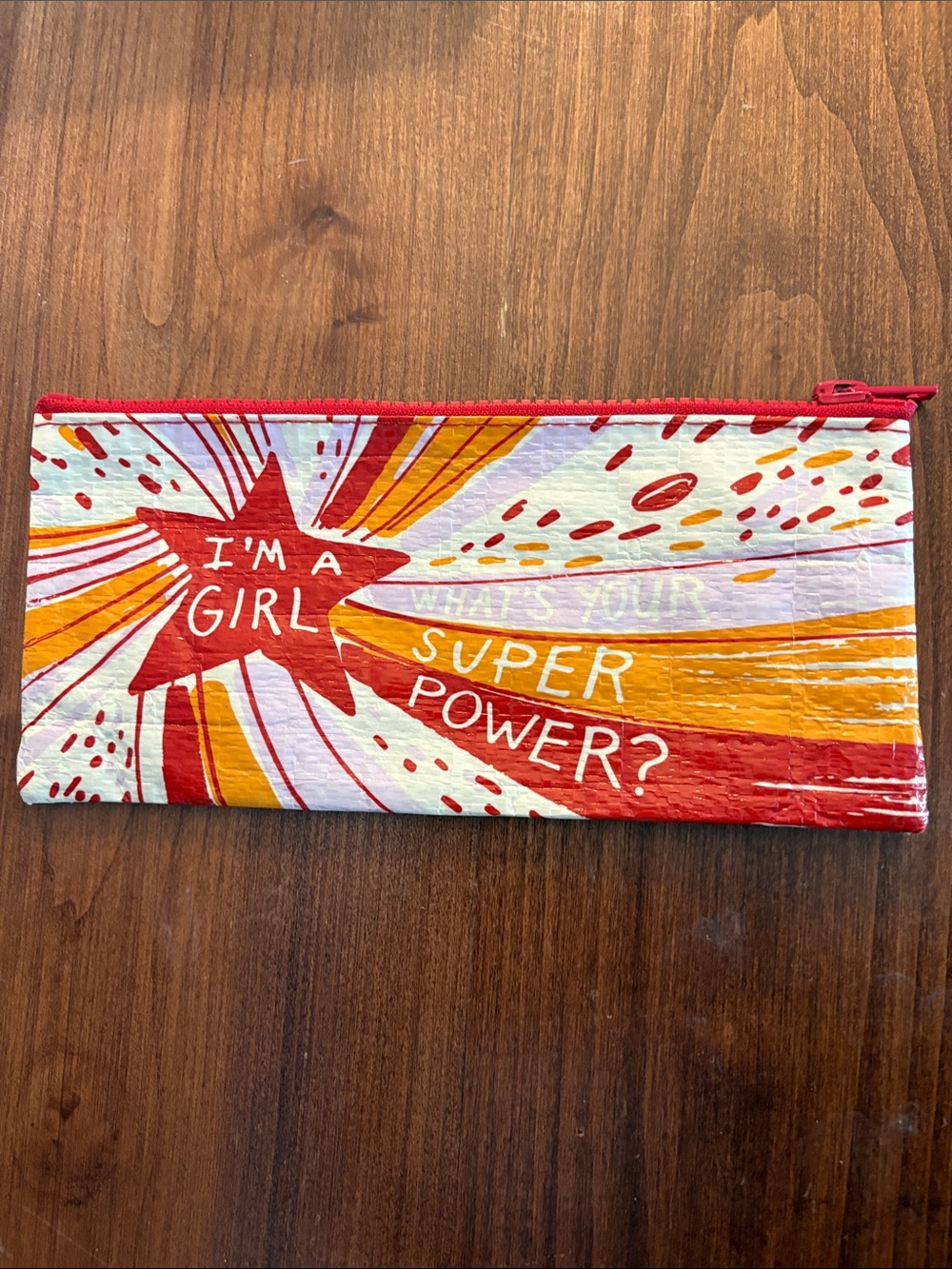 BLUE Q BAGS I'm A Girl What’s Your Super Power? Zip Pouch